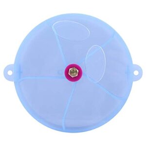 Bird Creative Foraging Toy, Parrot Bird Feeders Seed Food Ball Rotate Wheel for Small Medium Parrot Parakeet Canary Cage Feeder(Blue)