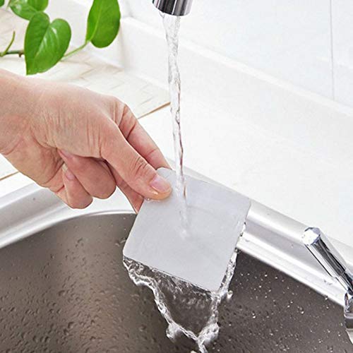 4 Pieces Shampoo Holder Hook Self-Adhesive Wall Mounted Bathroom Bottle Holder Shower Gel Shampoo Hand Washing Hook Shower Gel Bottle Holder Shower Gel Bottle Hook for Shower Kitchen Bathroom, White