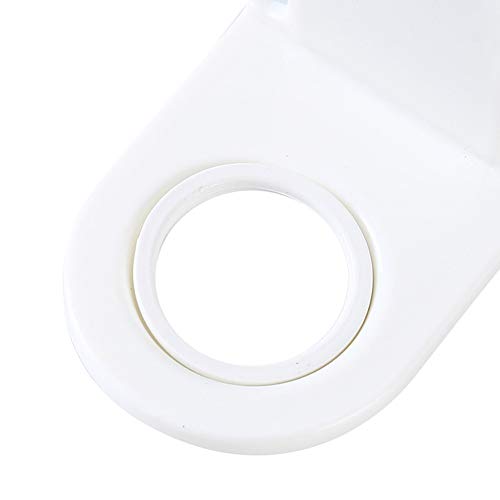 4 Pieces Shampoo Holder Hook Self-Adhesive Wall Mounted Bathroom Bottle Holder Shower Gel Shampoo Hand Washing Hook Shower Gel Bottle Holder Shower Gel Bottle Hook for Shower Kitchen Bathroom, White