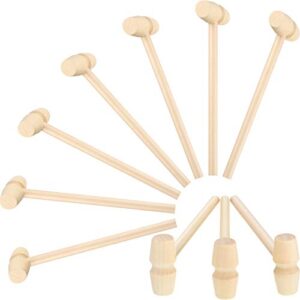 mini wooden hammer wooden crab or lobster seafood hammers natural hardwood crab hammers cracker mallets pounding in solid natural hardwood for cracking chocolate (10)