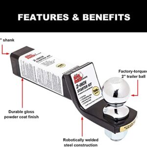 BIG RED ATRLY2003R Torin Trailer Hitch Mount and Ball: 7,500 lb Capacity