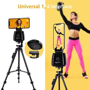 Capture Genie Smart Selfie Stick, 360° Rotation Auto Face Object Tracking Camera Mount, Hands-Free Photo or Video Phone Holder, Vlog Shooting Tripod Stand Gimbals Stabilizer for iPhone and Android