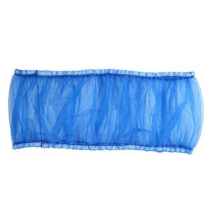 TOPINCN Bird Cage Cover, Ventilated Nylon Bird Cage Cover Shell Skirt Seed Feather Catcher Soft Skirt Guard Birdcage Nylon Mesh Netting Pet Products (Blue)