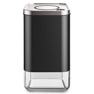 Kaffe Glass Storage Container. Coffee Canister - BPA Free Stainless Steel with Airtight Lid (12oz)