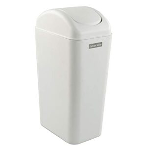 Farmoon Slim Trash Can, 14L Modern Swing Wastebasket Paper Dustbin/Waste Bin