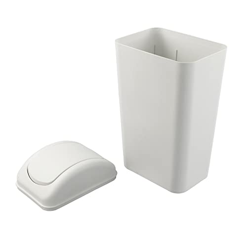 Farmoon Slim Trash Can, 14L Modern Swing Wastebasket Paper Dustbin/Waste Bin