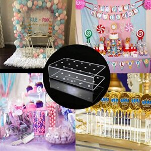 Fox Claw 2 Packs Lollipop Holder Cake Pop Stand Display 100PCS Clear Treats Bags 100PCS Lollipop Sticks and 100PCS Gold Metallic Twist Ties for Candy Cake Pop Making Tools (2)