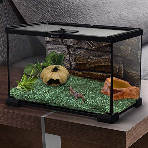 Lizard Hideout Cave,Pumpkin House Reptile Hideout Cave Reptile Hideaway Habitat Decor Chameleons Rest Hut for Turtles Lizards Gecko Spider Chameleons