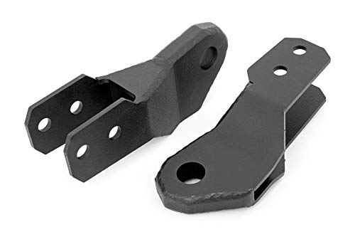 Rough Country Tow Hook Shackle Mounts for 2015-2022 Colorado/Canyon - RS166,Black