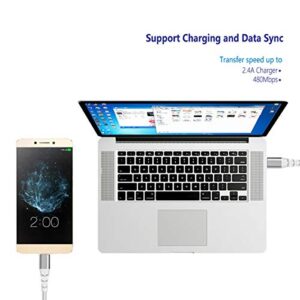 USB C to Micro USB Cable, Ancable 1-Feet Micro USB to USB Type C Cord Support Charge & 480Mbps Sync Data Compatible with MacBook, iMac Pro, Galaxy S8, S9, S10, Lenovo Yoga