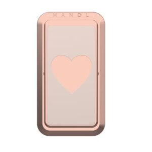 HANDL New York HANDLstick Rose Gold Heart Grip and Stand for Smartphone