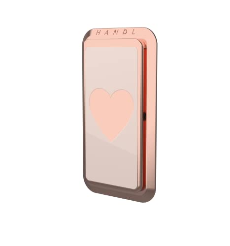 HANDL New York HANDLstick Rose Gold Heart Grip and Stand for Smartphone