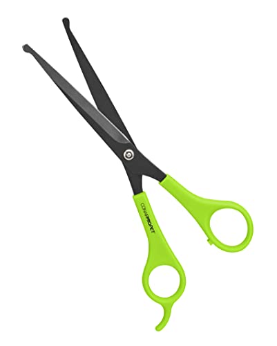 CONAIRPROPET 7" Dog Scissors for Grooming with Rounded Tip For Added Protection, Ideal for all Size Breeds