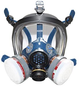 uopasd organic vapor respirator full face gas mask with activated carbon air filter