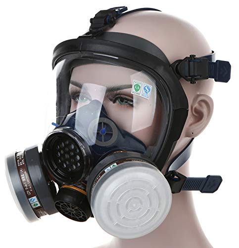 UOPASD Organic Vapor Respirator full face gas mask with Activated Carbon Air Filter