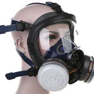 UOPASD Organic Vapor Respirator full face gas mask with Activated Carbon Air Filter