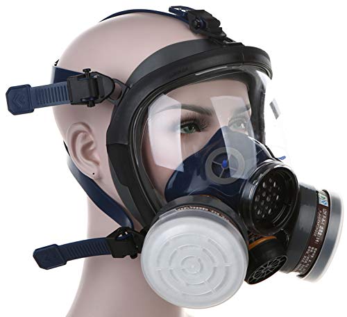 UOPASD Organic Vapor Respirator full face gas mask with Activated Carbon Air Filter