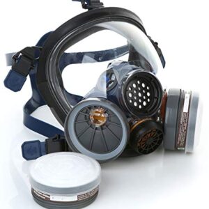 UOPASD Organic Vapor Respirator full face gas mask with Activated Carbon Air Filter