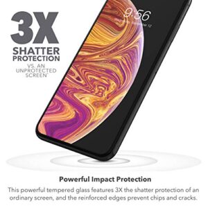 ZAGG InvisibleShield Glass+ Screen Protector – High-Definition Tempered Glass Made for iPhone 12 Pro Max – Impact & Scratch Protection, Clear, 200106693