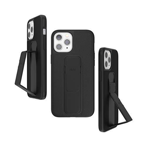 CLCKR Compatible with iPhone 12 Pro Max Case with Kickstand, Phone Grip and Expanding Stand, Cell Phone Cover with Grip Holder, Saffiano Black