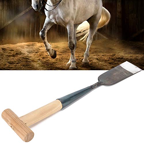 Horseshoe Shovel, Steel Firm Manganese Horseshoe Clip Shovel Trimming Hoof TShovel Durable for Horseshoe Livestock Clipping