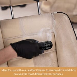 Furniture Clinic Leather Cleaning Brush | for Cleaning Leather Furniture, Shoes, Bags, & More | Easy to Use