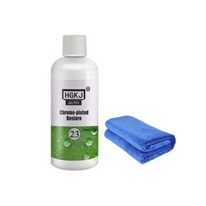 100ml anti-rust detergent spray,morechioce rust removal with car wash towel rust treatment remove rust dissolver polishing and coating agent chrome-plated restore for car logo door handle