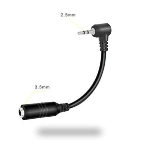 Headphone Adapter 2.5mm Male to 3.5mm Female（for Smartphone Headset Adapter 2.5mm to 3.5(for Panasonic Jack) Cable with Connector Suit for Cordless Phones Earpiece Jack Adapter