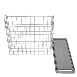 Abite Storage Box, Takelich Slim Basket, 11.8 x 4.3 x 9.8 inches (30 x 11 x 25 cm), White, Square