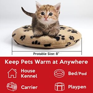 Pet Heating Pad Microwave, Newborn Kitten Puppy Pet Snuggle Warming Safe Outdoor Bed Warmer, Gel Reusable Heat Pad Disc for Animals, Waterproof Heating Disk for Dog, Cat, Rabbit and Guinea Pig, Gifts