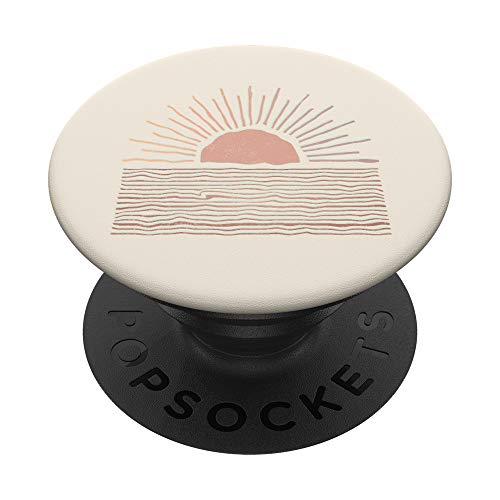 Sunrise Bohemian Desert Landscape | Boho Sun PopSockets PopGrip: Swappable Grip for Phones & Tablets