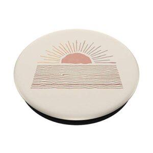 Sunrise Bohemian Desert Landscape | Boho Sun PopSockets PopGrip: Swappable Grip for Phones & Tablets