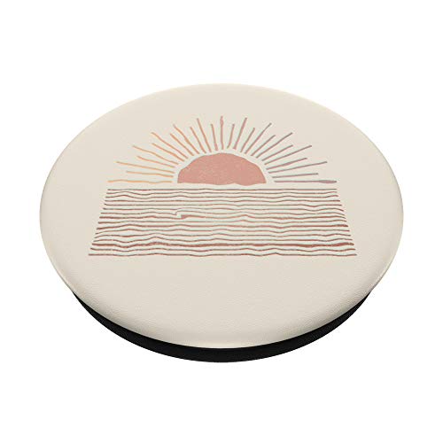 Sunrise Bohemian Desert Landscape | Boho Sun PopSockets PopGrip: Swappable Grip for Phones & Tablets