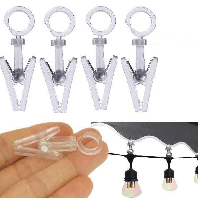 Auch 30Pcs Awning Money Clips Party Wire Light Hanger for Outdoor Camping RV Awning Christmas Strings Light Banners Flags Photo Card Curtain Clip Hooks