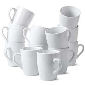 btat- white coffee mugs, set of 12, 12oz, coffee mug set, christmas coffee mugs, hot chocolate mugs, ceramic mugs, large mugs for coffee, set of mugs, hot cocoa mugs, mug sets, mother's day gift