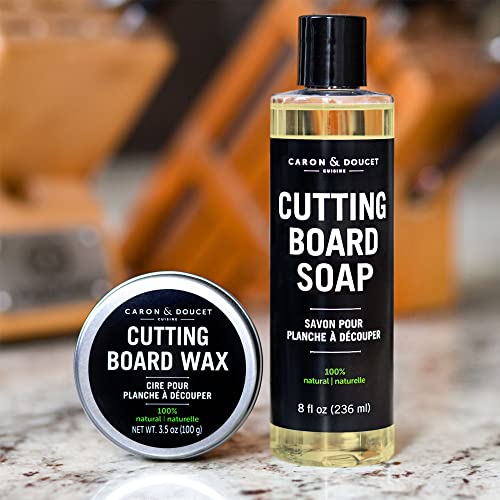 Caron & Doucet - Ultimate Cutting Board Maintenance Kit - Cutting Board Oil, Cutting Board Soap, Cutting Board Wax