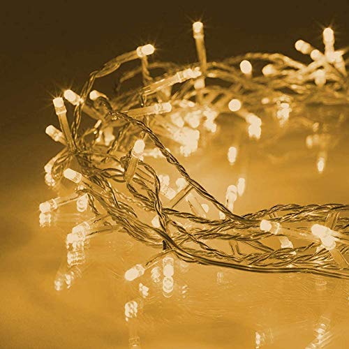 Fairy String Lights Twinkle Outdoor Indoor 33Ft 100 LED Waterproof Color Changing Plug in Decor for Patio Garden Yard Wedding Christmas Festival Party (33FT 100LED, Warmwhite)