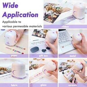 PEKOKO Handheld Printer Portable Mini Inkjet Printer Color Barcode Printer 1200dpi Wireless