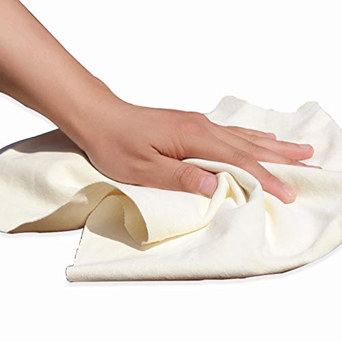 KAXMOON Car Nature Chamois Drying Cloth Car Drying Towel Real Leather Super Absorbent Fast Drying Natural Chamois Car Wash Cloth 23.6inchx35.4inch