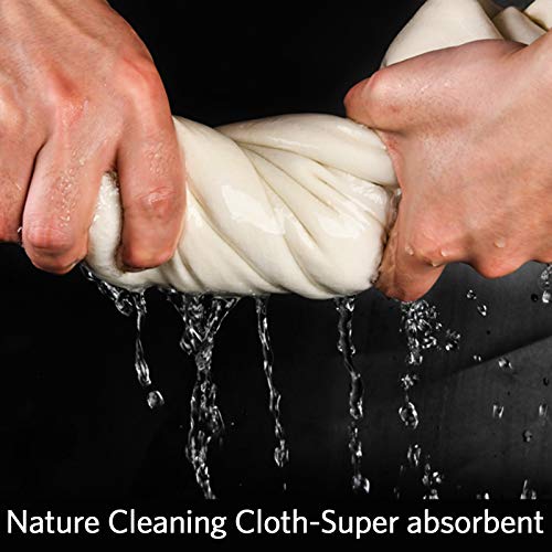 KAXMOON Car Nature Chamois Drying Cloth Car Drying Towel Real Leather Super Absorbent Fast Drying Natural Chamois Car Wash Cloth 23.6inchx35.4inch