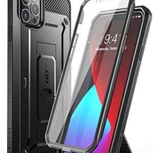 SUPCASE Unicorn Beetle Pro Series Case for iPhone 12 Pro Max (2020 Release) 6.7 Inch, Built-in Screen Protector Full-Body Rugged Holster Case(Black)