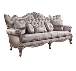 acme furniture upholstered sofas, champagne
