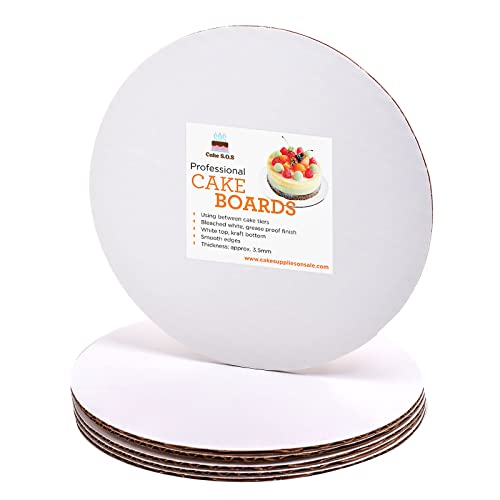 6" Round Coated Cakeboard, 12 ct.