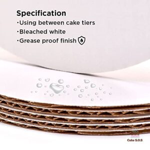 6" Round Coated Cakeboard, 12 ct.