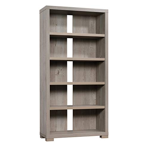 Sauder Manhattan Gate Tall Bookcase Mystic Oak Finish, L: 36.02" x W: 14.45" x H: 72.05"