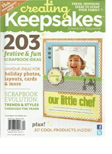 creating keepsakes scrapbook magazine, november/december, 2011 (15th annivers