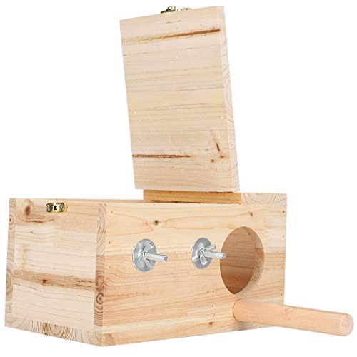 LSAR Birds Nesting Box, Bird Incubator Cage, Pet Supplies, Strong Wood Bird Nesting Cage, for Winter Durable Convenient to Clean Birds