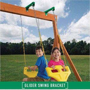 DreamController Heavy Duty Metal Swing Set Brackets and Hardware-Set of 2 for Backyard Horse Glider-Kids Swing Set Accessories Outdoor-playset Accessories Outdoor Swing Sets Lifetime Swing Hanger Kit