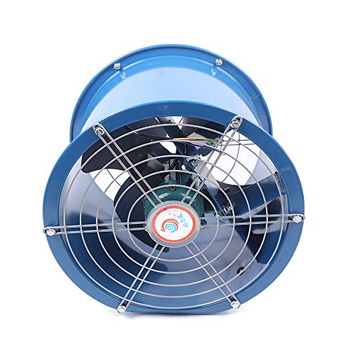 DNYSYSJ Industrial Direct Drive Barrel Fan 10'' 1420r/min High Velocity Barrel Fan Heavy Duty Rolled Steel Housing Water Proof Switch