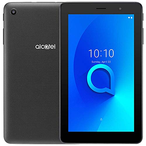 Alcatel 1T 7.0" 9013A (16GB, WiFi + Cellular) Face Unlock, Android 10, GPS, Tablet + Phone US 4G Volte GSM Unlocked (T-Mobile, AT&T, Metro PCS, Straight Talk) (Prime Black) (Renewed)